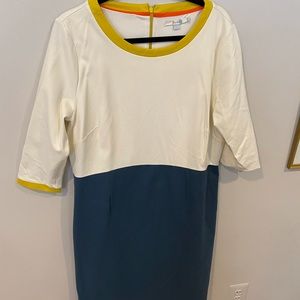 Beautiful Boden Color Block Dress US 16LONG